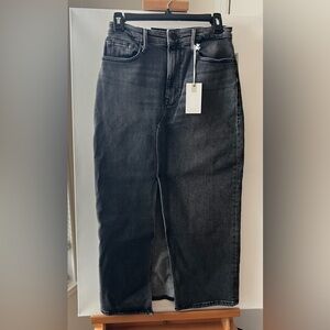 Good American Black Denim Skirt sz 8